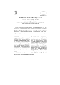 Oscillating low-energy electron diffraction for studying