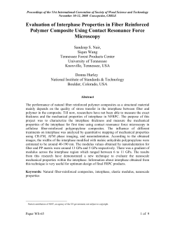 Evaluation of Interphase Properties in Fiber Reinforced