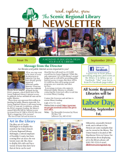 NEWSLETTER - Scenic Regional Library