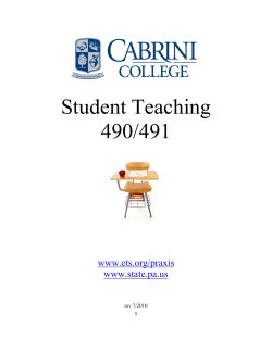 EDU 490-491 Student-Teaching Workbook - PDF