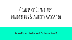 Arianna Allison Democritus Avogadro