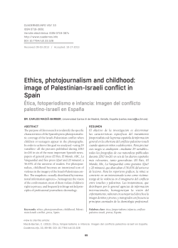 Ethics, photojournalism and childhood: image of