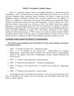 Sumer - Meghalaya Energy Corporation Limited