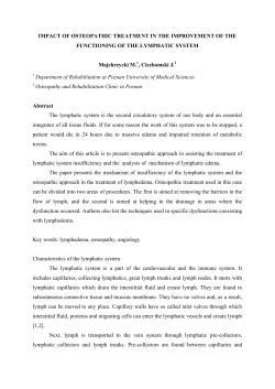 IMPACT OF OSTEOPATHIC TREATMENT IN THE