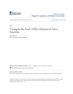 "Living for the Soul": Dolly`s Heroism in Anna Karenina