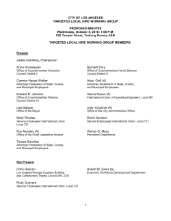 minutes - LA Local Hire