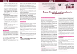EU action to combat money laundering and organised crime