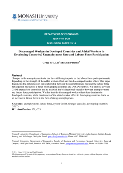 Discouraged Workers in Developed Countries and Added Workers