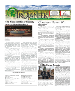 Cheaters e\er in - Hampshire County Schools