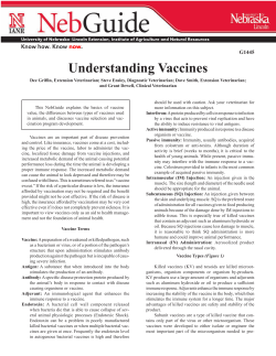 Understanding Vaccines - University of Nebraska&ndash;Lincoln