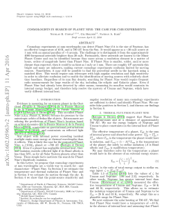 Cosmologists in Search of Planet Nine: the Case for CMB Experiments