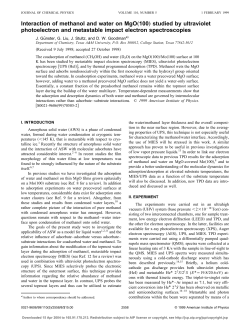 Interaction of methanol and water on MgO&bdquo;100
