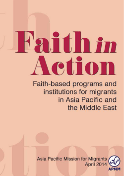 Faith in Action - Asia Pacific Mission for Migrants