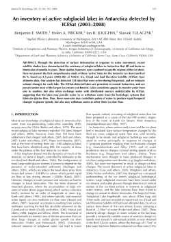 An inventory of active subglacial lakes in Antarctica detected by