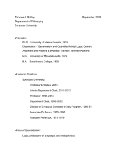 CV - Syracuse University