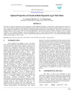 Optical Properties of Chemical Bath Deposited Ag2S Thin Films