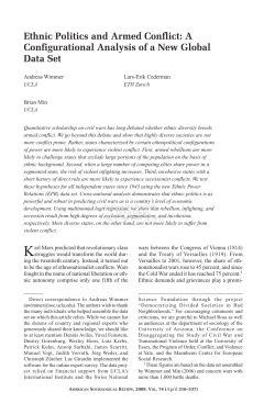 Ethnic Politics and Armed Conflict: A