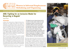 ARB: Fighting for an Inclusive Model for Recycling in Bogota