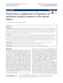 Fluorometry in application to fingerprint of petroleum products