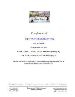 An Academies Artist - Albany History Frontispiece