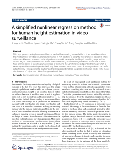 A simplified nonlinear regression method for human height