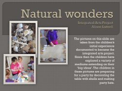 Natural Wonders  - Art In Early Childhood