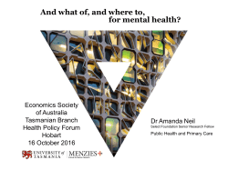 And What of, and Where to, for Mental Health?