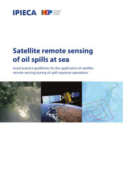 Satellite remote sensing of oil spills at sea