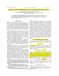 Equations of State of Elements Based on the Generalized Fermi