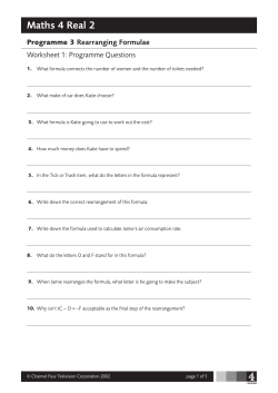 Prog 3 - Channel 4 Learning