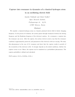 Capture into resonance in dynamics of a classical hydrogen atom in