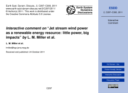 Interactive comment on &ldquo;Jet stream wind power as a renewable