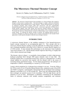 The Microwave Thermal Thruster Concept