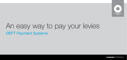 about DEFT Payments - Phoenix Strata Management