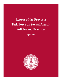 Task Force Report - Not Alone