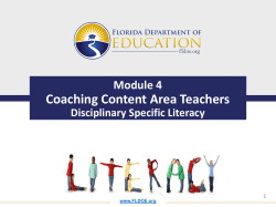 Module 4 Coaching Content Area Teachers