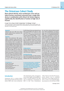 The OsteoLaus Cohort Study