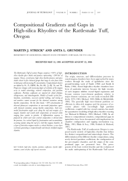 Compositional Gradients and Gaps in High-silica