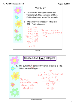 1.4 Word Problems.notebook