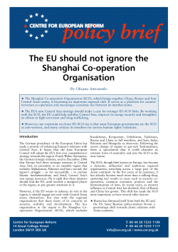 The EU should not ignore the Shanghai Co