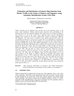 Estimation and Distribution of Exhaust Ship Emission from Marine