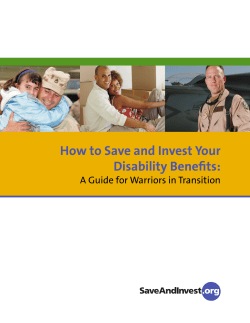 How to Save and Invest Your Disability Benefits