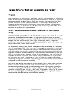 Draft Social Media Policy