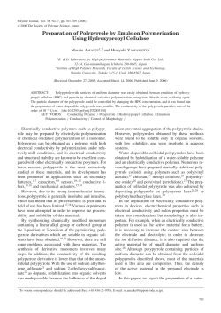 Preparation of Polypyrrole by Emulsion Polymerization