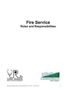 Firefighter Roles and Responsibilites