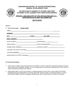 Scholarship Redo for 2013 2014 (2012