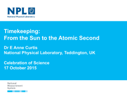 Timekeeping: From the Sun to the Atomic Second