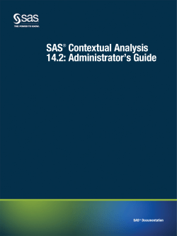 SAS&reg; Contextual Analysis 14.2: Administrator`s Guide
