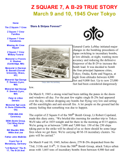 March 9 and March 10, 1945 Bombing Tokyo