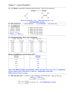 Chapter 9 - Lecture Worksheet 1